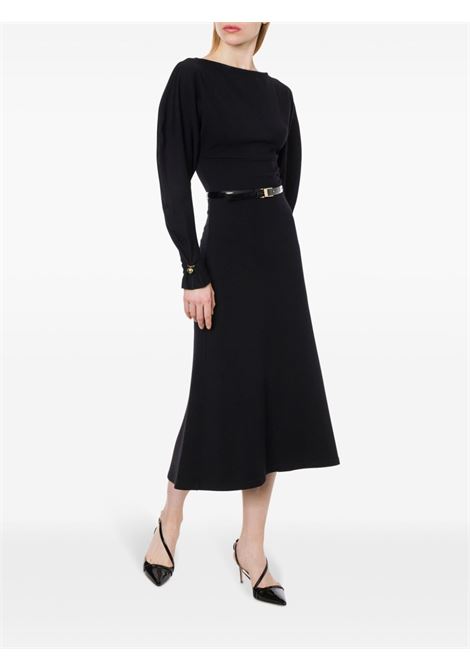 Black fine-knit midi dress Philosophy di Lorenzo Serafini - women PHILOSOPHY DI LORENZO SERAFINI | 048657040555